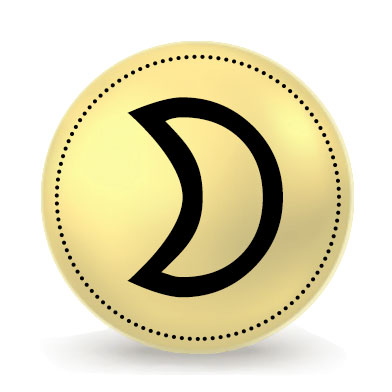 Glyphe astrologique de la Lune