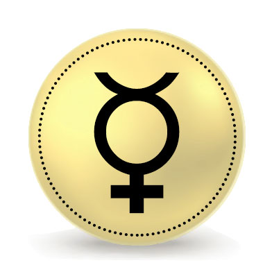 Glyphe astrologique de Mercure