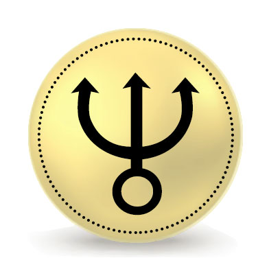 Glyphe astrologique de Neptune