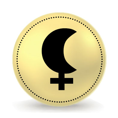 Glyphe astrologique de la Lune Noire (Lilith)